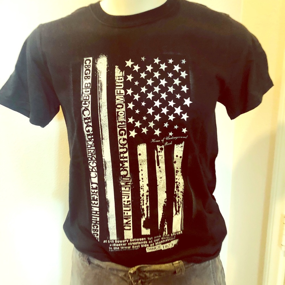 CBGB Flag Shirt Fitted T